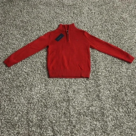 Tommy Hilfiger Red Boys Sweater - Picture 3 of 8